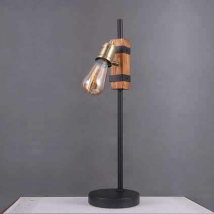 Настольная лампа MT39720/1 бронза+золото/дерево h50см 1х40W E27, SN19